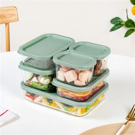 Groovo Multipurpose Glass Storage Containers Set Of 6 S 310ml M 520ml L ...