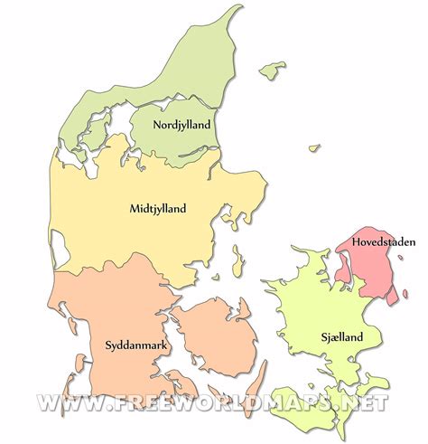 Denmark Political Map