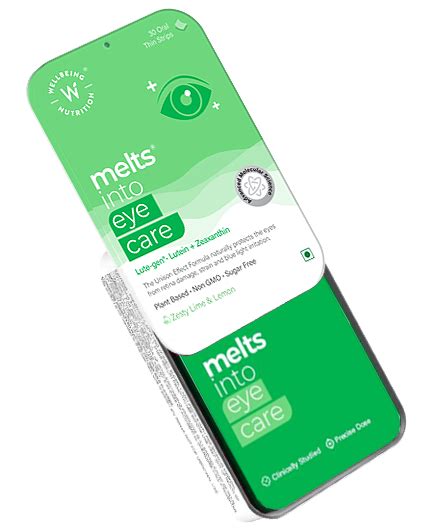 melts® Eye Care Oral Strips with Lutein and Zeaxanthin | Wellbeing ...