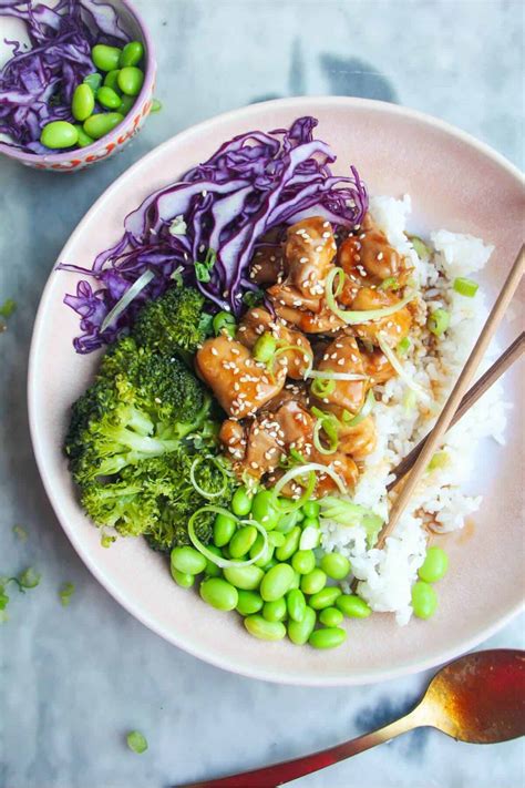 Teriyaki Rice Bowl Japanese Farm Style Teriyaki Chicken | Feasting At