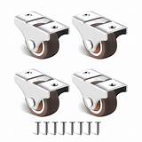 1.5 Inches with Rigid Furniture Wheels, Fixed Non-Swivel casters, TPE ...