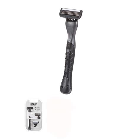 Buy MINISO Men's 4 Power Long Handle Butterfly Open Blade System Razor ...