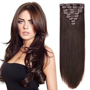 FULLY Real Human Hair Extension 10 Pcs To Increase Instant Volume Of ...