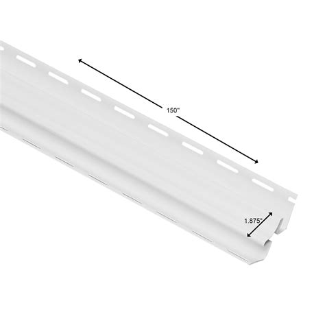 Georgia-Pacific White J-channel Vinyl Siding Trim X 150-in, 51% OFF