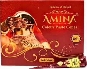 Amina Red Instant Mehendi Cone | Tattoo Mehndi | Color Paste | Outline ...