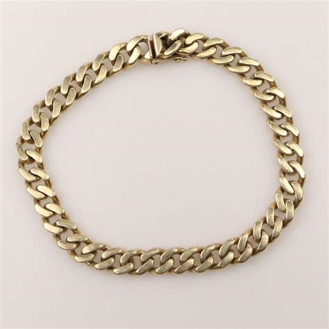 14kt Gold Curb Chain Bracelet | Property Room