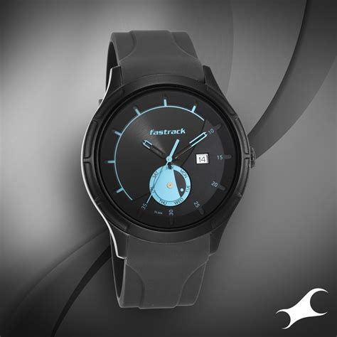 Buy Online Fastrack Urban Bounce Quartz Analog Black Dial Silicone ...