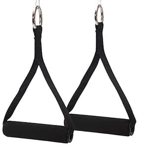 CASHWIN Nylon Tricep Rope Handle Cable Attachment Crossover Gym Machine ...