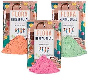 Zest 4 Toyz Holi Flora Herbal Gulal Colors for Festivals Celebration ...