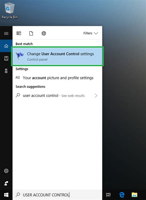Image result for User Account Control Options