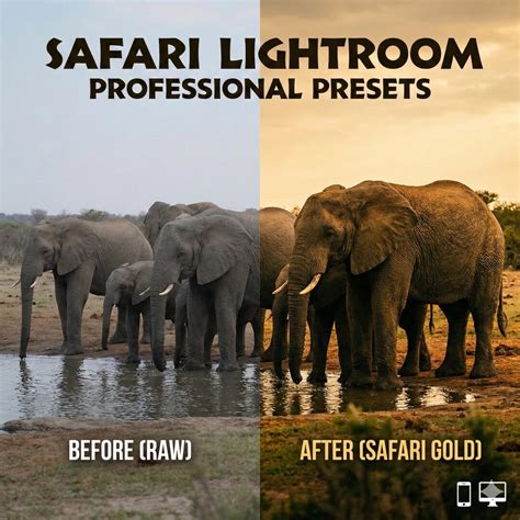 Safari Lightroom Presets Pack | 10+ Professional Outdoor Adventure ...