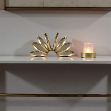 Everly Quinn Hayslett Modern Metal Slinky Ring Decorative Sculpture ...