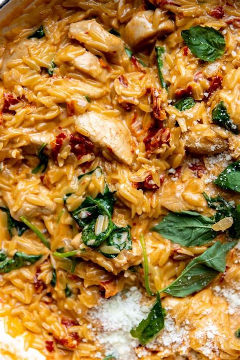 Creamy Tuscan Chicken Orzo Recipe