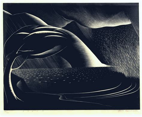 Paul Landacre, Storm, 1934 | London Original Print Fair