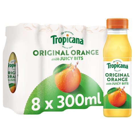 Tropicana Pure Orange Fruit Juice with Extra Juicy Bits 1.5L ...