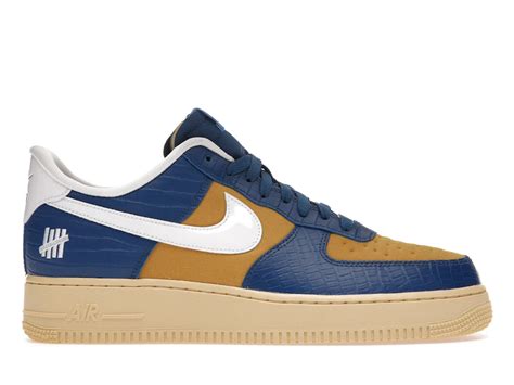 NIKE AIR FORCE 1 LOW SP UNDEFEATED 5 ON IT BLUE YELLOW CROC