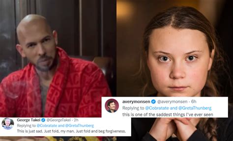 Andrew Tate Gets Back At Greta Thunberg For ‘Small Di*k Energy' Comment ...