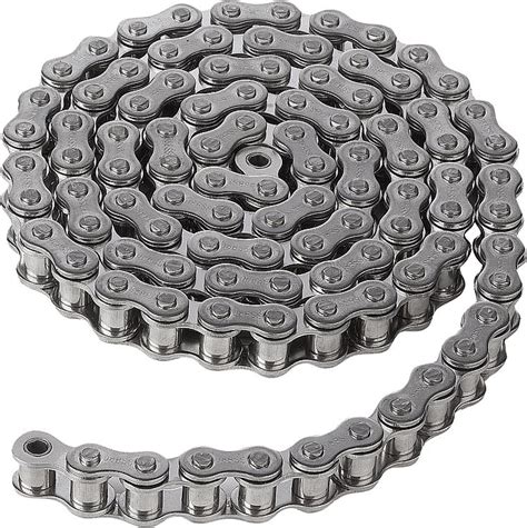 Roller chains single stainless steel DIN ISO 606, curved link plate ...