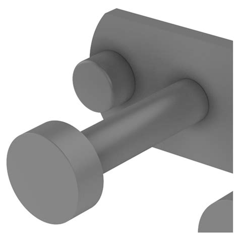 Allied Brass Fresno Matte Gray Double Wall Mount Towel Hook FR-20-2-GYM ...