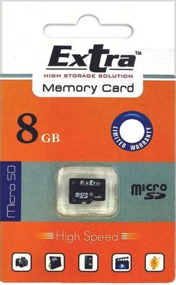 Extra MicroSD 8 GB MicroSDHC Class 4 Memory Card Compatible with Camera ...