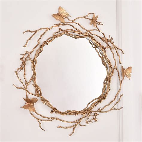 Butterfly Wall Mirror - 100% Made From Brass – Artcraft