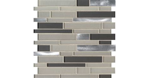 MSI SMOT-GLSMTIL-URBNKA6MM 12" x 12" Linear Mosaic Sheet - Varied Glass ...