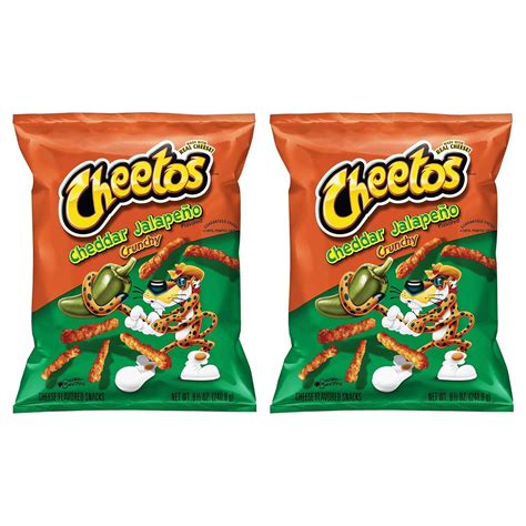 Cheetos Cheddar Jalapeno Crunchy Chester Cheetah, 2 x 226.8 g : Amazon ...