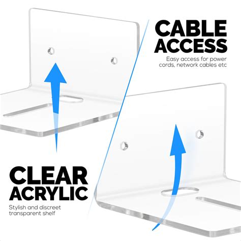 2 Pack 4" Small Wall Mount Shelves for Security Cameras, Baby Monitors ...