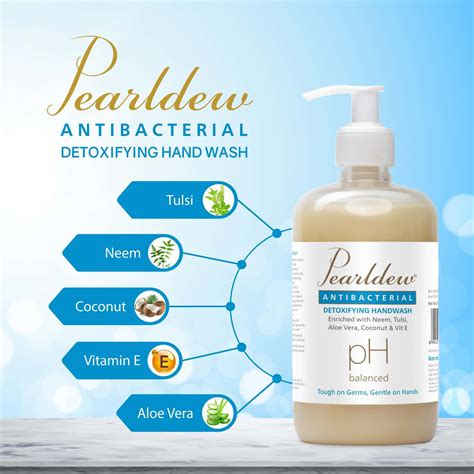 Buy PEARLDEW ANTIBACTERIAL DETOXIFYING HAND WASH 500 ML | NEEM & TULSI ...