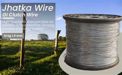 Solar Jhatka Fencing GI Clutch Wire, GI Clutch Wire 10 kg 1.5 mm (1000m ...