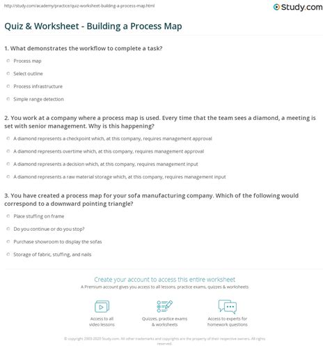 Image result for Process Map Worksheet