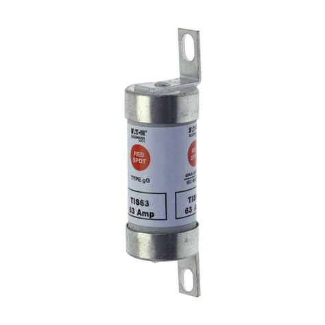 Eaton Bussmann TIS63 HRC Fuse, 63 Amp, 660 VAC, A3 Size, Offset Tag ...