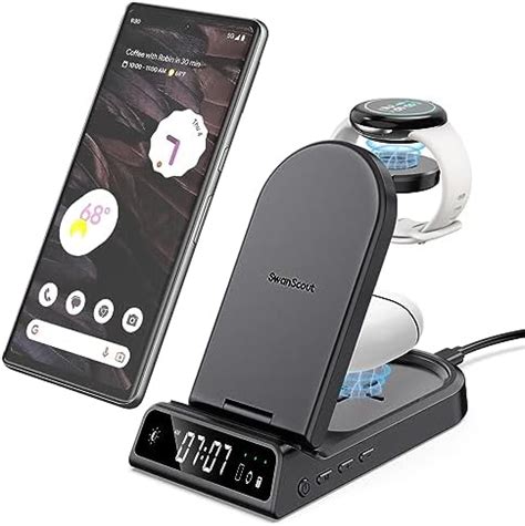 SwanScout Wireless Charging Station for Google Pixel Watch 1 (Not for ...