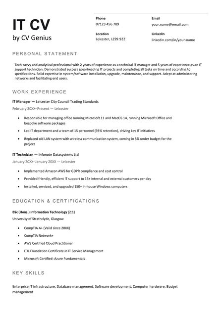 Image result for Computer Science CV