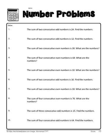 Image result for Consecutive Numbers Worksheet