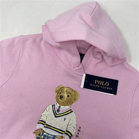 Polo Ralph Lauren Youth Small 8 Pink Polo Bear... - Depop
