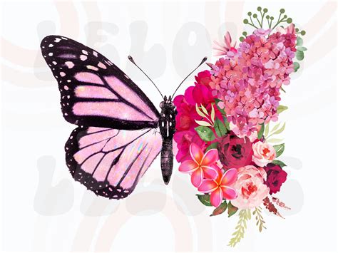 Flower And Butterfly Design