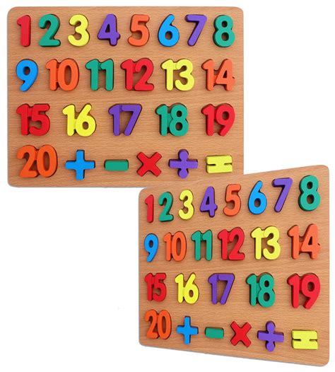 Toyshine Premium Wooden 123 Numbers Puzzle Toy, Educational and ...