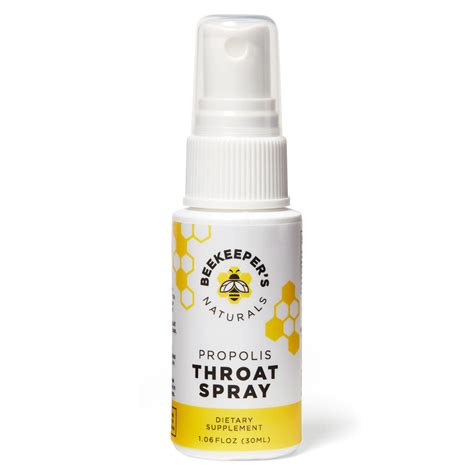 BEEKEEPER’S NATURALS Propolis Throat Spray – 95% Bee Propolis Extract ...