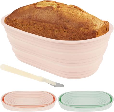 Silicone Banneton Bread Proofing Baskets Set of 2 - Oval & Round ...