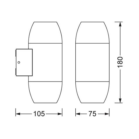 Dekorativna fasadna lampa cannon GU10 Osram O54498 | Volim svoj dom