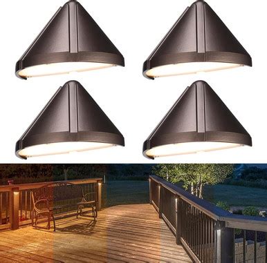 LEONLITE 5CCT LED Deck Light Low Voltage, 12-24V AC/DC Stair Railing ...