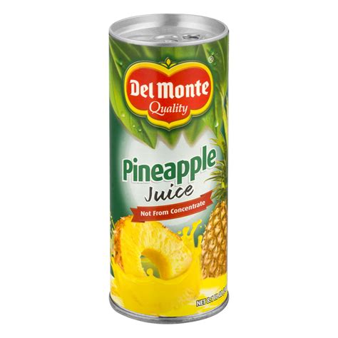 Del Monte 100% Juice, Pineapple, 8.1 Fl Oz, 1 Count - Walmart.com