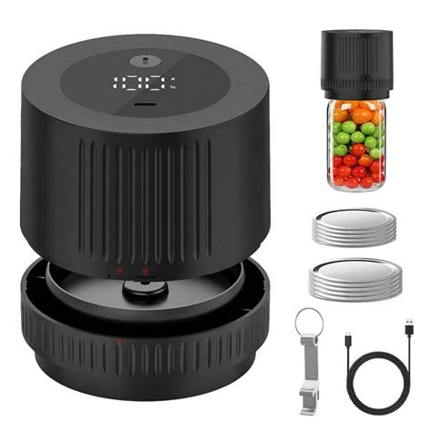 Kit di macchina per sottovuoto per barattoli di muratore, senza fili ...