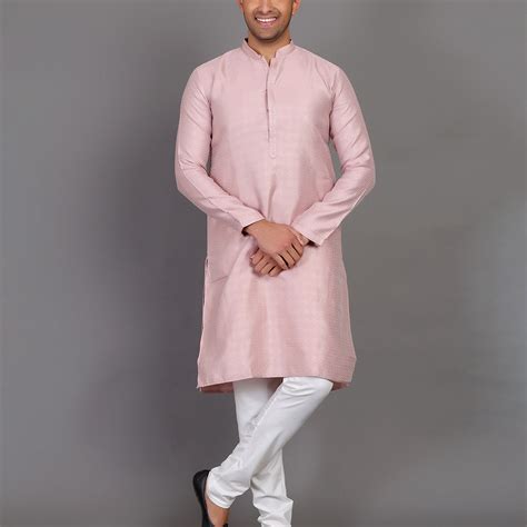 All Over Self Highlighted Thread work Soft Silk Kurta Set – De Royal ...