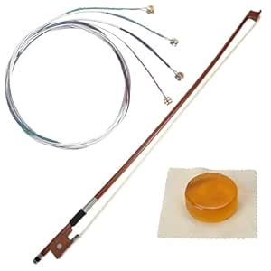 Imaginea Violin String 4/4 Violin String with Bow & Rosin | Full Set (G ...
