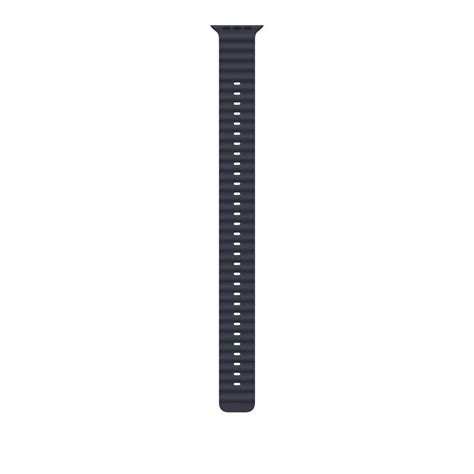 Buy Apple Watch 49 mm Black Titanium Finish Navy Ocean Band Extension ...