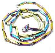 Adore Jewels Stainless Steel Rice Design Black Color Chain Stainless ...