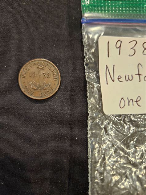 1938 Newfoundland one cent coin