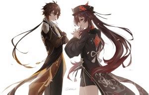 Genshin Impact Xiao Lumine Liyue And Paimon Video Game Matte Finish ...